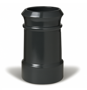Redbank Black Cannon Head Chimney Pot - 450mm