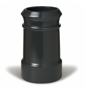 Redbank Black Cannon Head Chimney Pot - 450mm