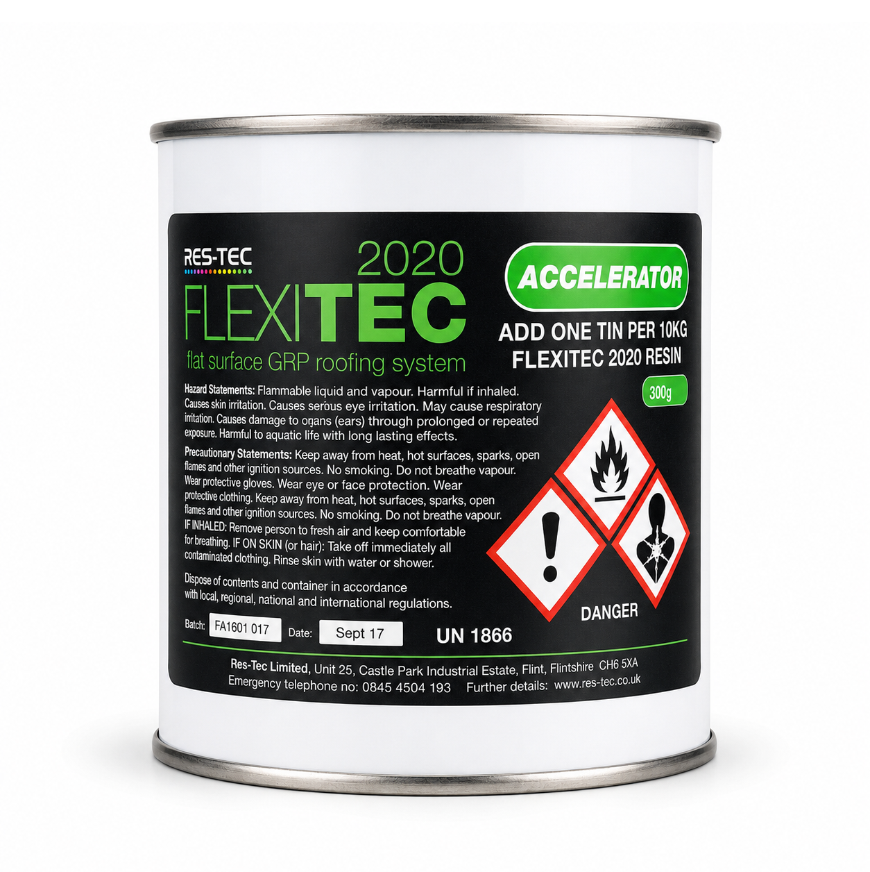 Restec FlexiTec 2020 Cold Tempreture Resin Accelerator