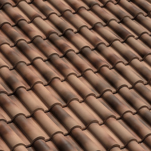 British Ceramics Roman Clay Roof Tile - Fantaisie