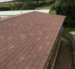 Standard 3 Tab Square Bitumen Roof Felt Shingles - Brown (2.42m2 Pack)