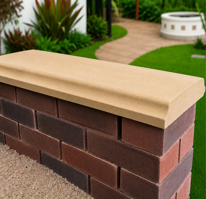 Classical Creations Twice Weathered Bevelled Coping Stones - Sandstone