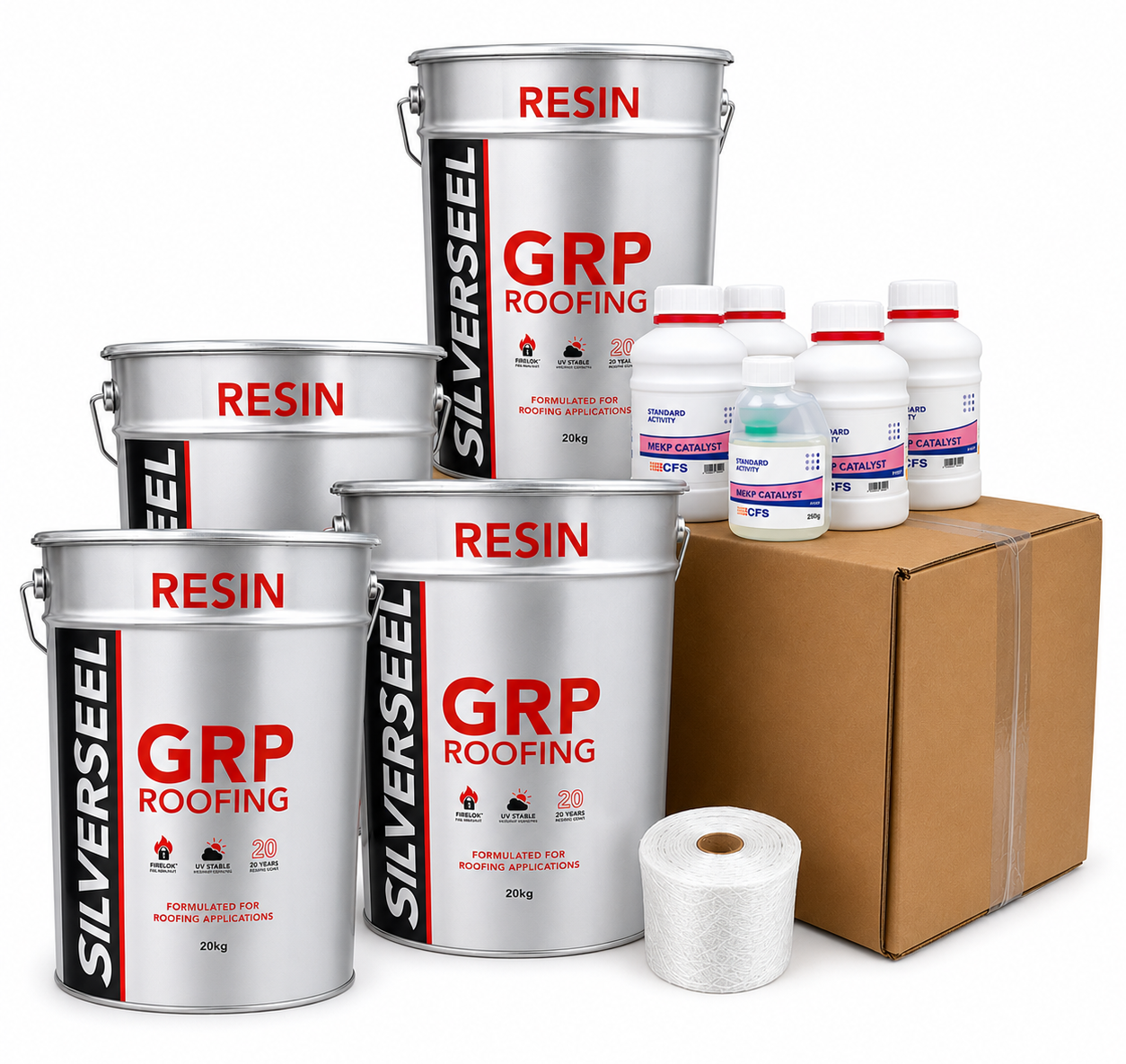 Silverseel GRP Fibreglass Roofing Kit 450g - 40m2
