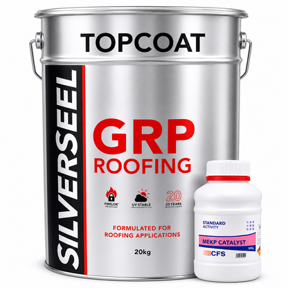 Silverseel GRP Roofing Topcoat 20kg (including Catalyst)