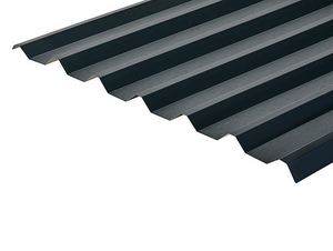 Cladco 34/1000 Box Profile 0.7 PVC Plastisol Coated Roof Sheet - Slate Blue