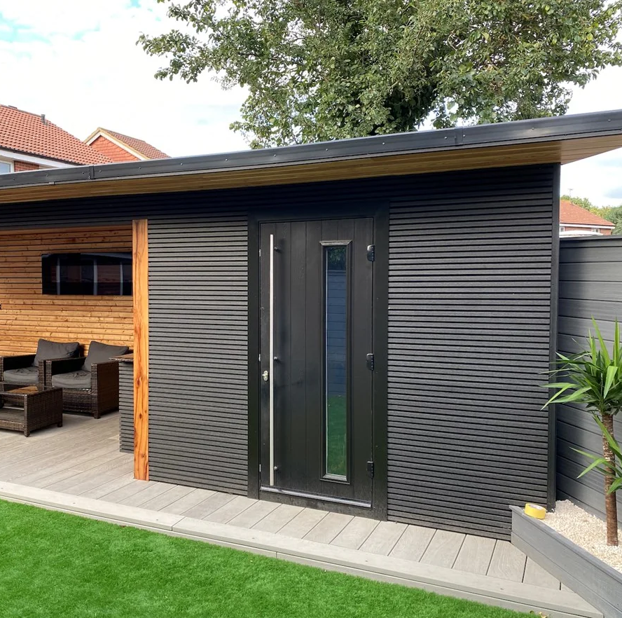 Triton WPC Slatted Wall Cladding - Light Grey (2.5m)