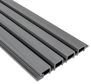 Triton WPC Slatted Wall Cladding - Light Grey (2.5m)