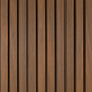Triton WPC Slatted Wall Cladding - Golden Teak (2.5m)