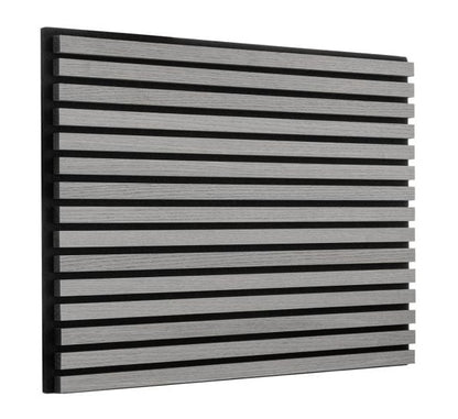 Cladco Acoustic Internal Slatted Wall Panels - Storm Grey (600mm x 600mm)
