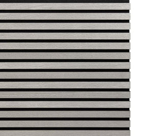 Cladco Acoustic Internal Slatted Wall Panels - Storm Grey (2400mm x 600mm)