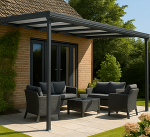STORM Tassat Lean-to Aluminium Canopy Kit - Anthracite Grey