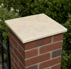Castle Composites Limestone Pier Cap - Tandoor Yellow 370mm x 370mm