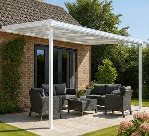 STORM Tassat Lean-to Aluminium Canopy Kit - White