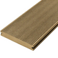 Cladco Solid Woodgrain Effect Reversible Composite Decking Board - Teak (4m)