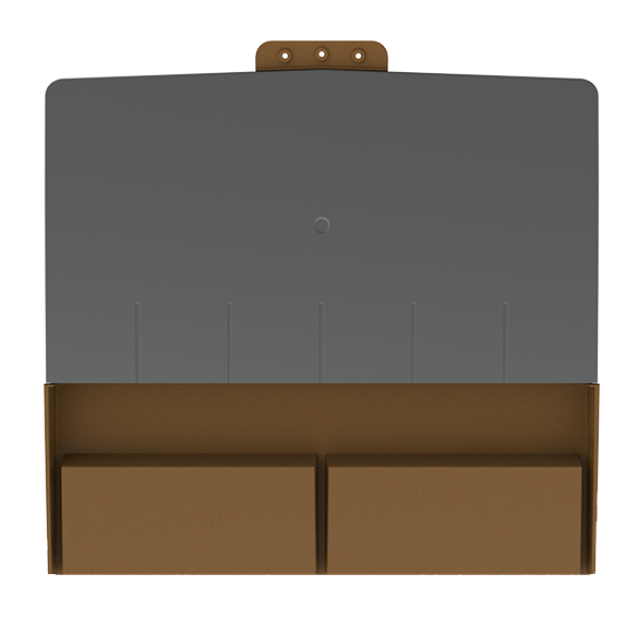 Timloc Low Profile Plain Roof Tile Vent - Brown