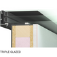 Korniche FLATLITE Flat Glass Rooflight - Clear Triple Glazing (1.2 w/m2k)