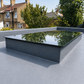 TuffX Infinity Frameless Flat Glass Rooflight - Satin Privacy Double Glazed (1.2 U-Value)