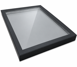 TuffX Infinity Framed Flat Glass Rooflight - Solar Grey Double Glazed (1.2 U-Value)