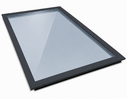 TuffX Infinity Frameless Flat Glass Rooflight - Solar Blue Double Glazed (1.2 U-Value)