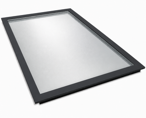 TuffX Infinity Frameless Flat Glass Rooflight - Satin Privacy Double Glazed (1.2 U-Value)