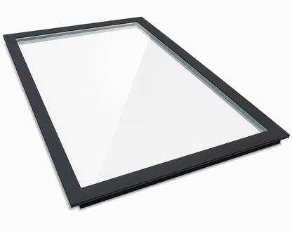 TuffX Infinity Frameless Flat Glass Rooflight - Solar Clear Double Glazed (1.0 U-Value)