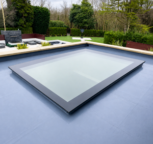 TuffX Infinity Frameless Flat Glass Rooflight - Clear Double Glazed (1.2 U-Value)