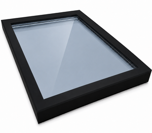 TuffX Infinity Framed Flat Glass Rooflight - Solar Blue Double Glazed (1.2 U-Value)