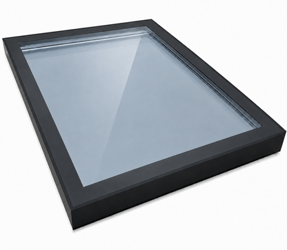 TuffX Infinity Framed Flat Glass Rooflight - Solar Blue Triple Glazed (0.7 U-Value)