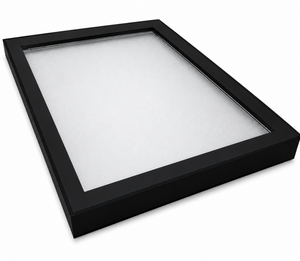 TuffX Infinity Framed Flat Glass Rooflight - Satin Privacy Double Glazed (1.2 U-Value)