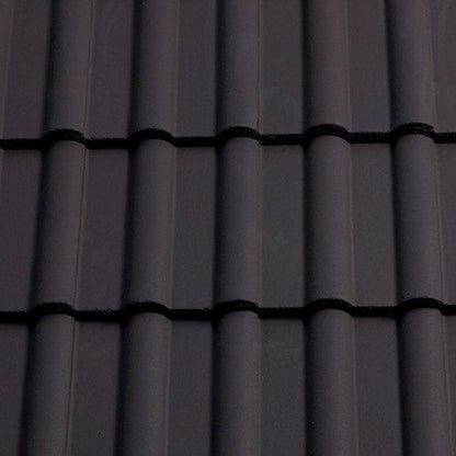 Sandtoft Concrete Double Roman Roof Tile - Dark Grey (smoothfaced)