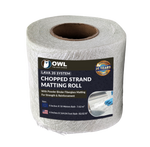 Roll of LAVA 20 Chopped Strand Matting Tape 150mm for fiberglass reinforcement and waterproofing