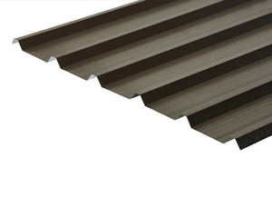 Cladco 32/1000 Box Profile 0.7 PVC Plastisol Coated Roof Sheet - Vandyke Brown
