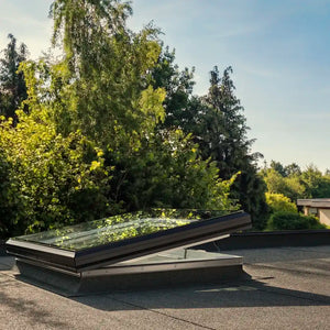 NEW VELUX CVP 060060 2093 Standard Electric Flat Glass Rooflight Package 60cm x 60cm (Including Base & Flat Glass Cover)