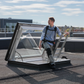 VELUX CXU 100100 0220K01 Flat Glass Roof Exit Package with Triple Glazed Base (100cm x 100cm)