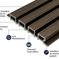 Cladco Composite Slatted Wall Cladding Panels - All Colours (2.5m)