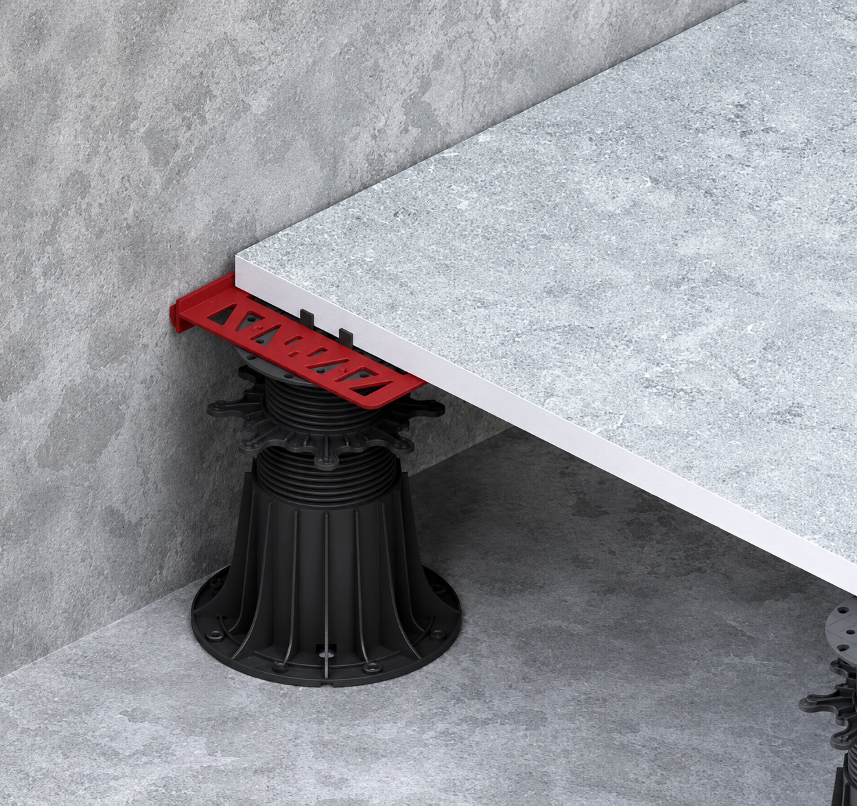 Wall Edge Abutment Accessory for DD Adjustable Pedestals