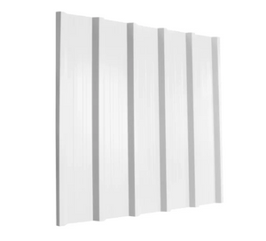 Cladco 32/1000 Box Profile Sheeting 0.5mm Thick Polyester Paint Coated Roof Sheet - White
