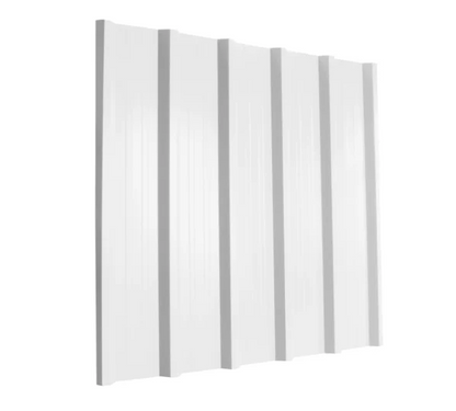 Cladco 32/1000 Box Profile Sheeting 0.5mm Thick Polyester Paint Coated Roof Sheet - White