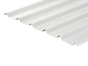 Cladco 32/1000 Box Profile 0.7 PVC Plastisol Coated Roof Sheet - White
