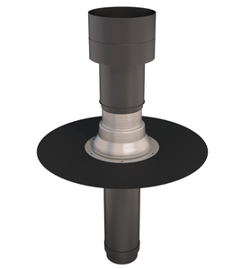 Ubbink OFT-1 131 EPDM Flat Roof Vent / Terminal (131mm Diameter)