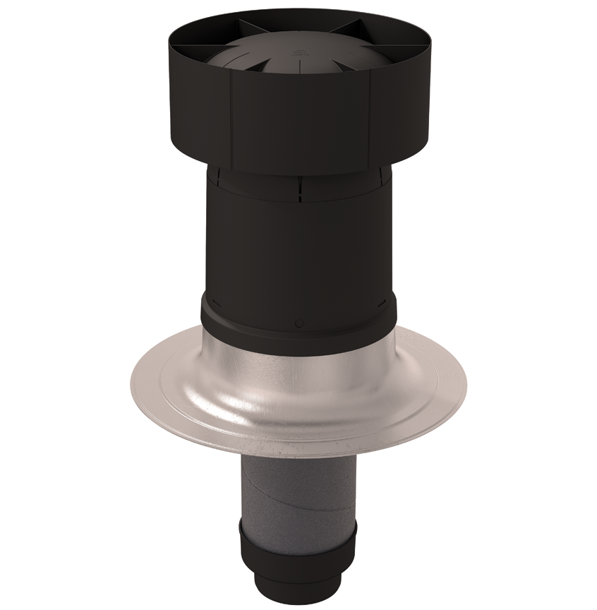 Ubbink Ventus Flat Roof Vent Terminal 200-180mm