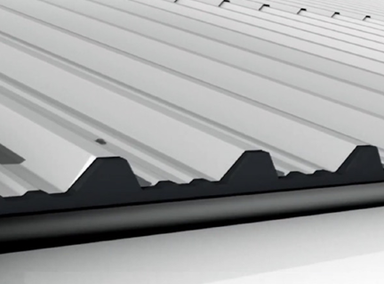 10 Pack White TrimDeck Foam Infill Strips | 770mm Long Roof Seals | Top Style For Roofing & Cladding