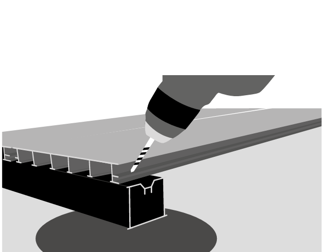 Cladco Aluminium Decking Joist A2S1 Fire Rated 50mm x 50mm x 4m (Al