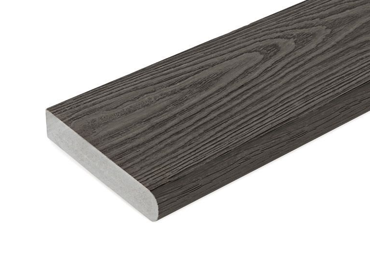 Cladco Premium PVC-ASA Woodgrain Effect Bullnose Board Capstock - 3.6m ...