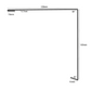 Cladco 90° Corner Barge Flashing and Z Bar Kit for Standing Seam - 3m x 120mm x 120mm