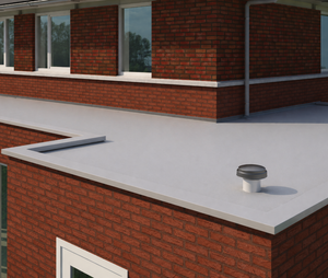 Ubbink OFT-1F Flat Roof Vent / Terminal (110mm Diameter)