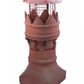 Brewer Crown / Bishop Chimney Pot Birdguard Cowl - Solid Fuel Terracotta