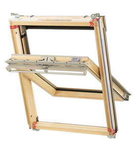 Keylite Clear Lacquered Pine Centre Pivot Roof Window
