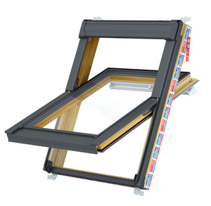 Keylite Clear Lacquered Pine Centre Pivot Roof Window