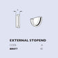 Brett Martin Deepstyle 115mm Cascade Cast Iron Effect External Stopend (BR077CI)